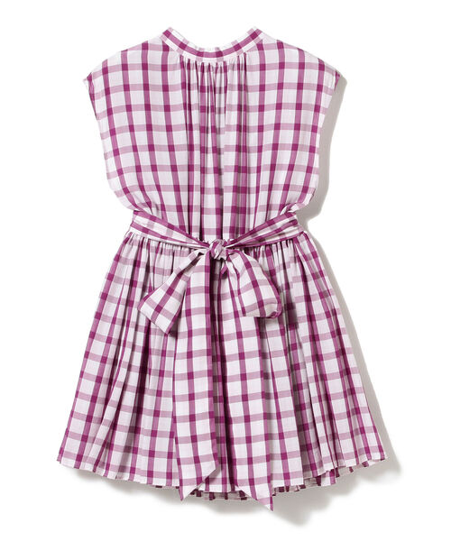 Ray BEAMS（レイビームス）の「MARMARI × Ray BEAMS / 別注 チェック ギャザー ブラウス（シャツ/ブラウス・レディース・グリーン/パープル・ONE SIZE）」の4枚目の写真