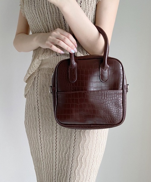 CLEA（クレア）の「2WAYスクエアミニボストンショルダーバッグ（ショルダーバッグ・レディース・グレイッシュベージュ/アイボリー/ブラック/その他3/その他2/その他4/その他1・FREE）」の18枚目の写真