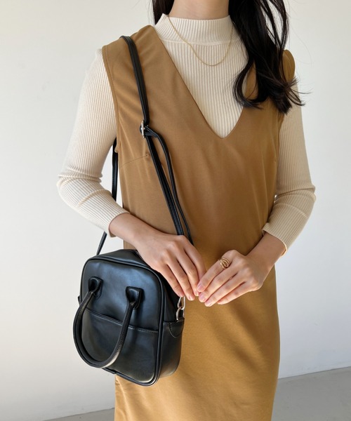 CLEA（クレア）の「2WAYスクエアミニボストンショルダーバッグ（ショルダーバッグ・レディース・グレイッシュベージュ/アイボリー/ブラック/その他3/その他2/その他4/その他1・FREE）」の22枚目の写真