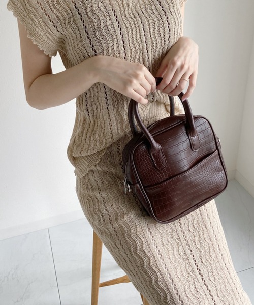 CLEA（クレア）の「2WAYスクエアミニボストンショルダーバッグ（ショルダーバッグ・レディース・グレイッシュベージュ/アイボリー/ブラック/その他3/その他2/その他4/その他1・FREE）」の20枚目の写真