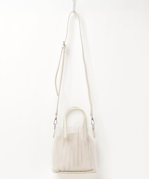 minia（ミニア）の「minia / プリーツクリアのミニバッグ(ポーチ付き  