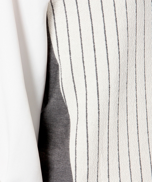 Another Edition（アナザーエディション）の「3クロスストライプロングスリーブ/AE ３クロス LSL T（Tシャツ/カットソー・レディース・オフホワイト/ネイビー/その他1・フリー）」の17枚目の写真