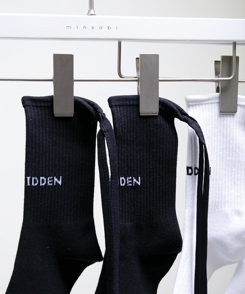 minsobi(ミンソビ)の「2color マルチストラップファッションソックス(ソックス/靴下・レディース・アイボリー/ブラック・FREE)」の9枚目の写真