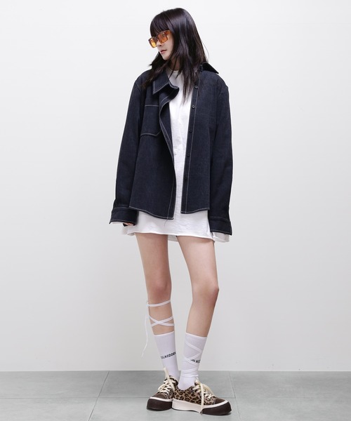 minsobi(ミンソビ)の「2color マルチストラップファッションソックス(ソックス/靴下・レディース・アイボリー/ブラック・FREE)」の20枚目の写真