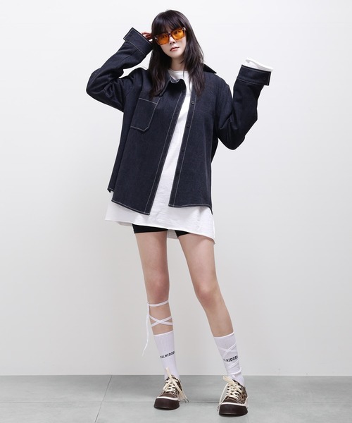 minsobi(ミンソビ)の「2color マルチストラップファッションソックス(ソックス/靴下・レディース・アイボリー/ブラック・FREE)」の21枚目の写真