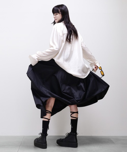 minsobi(ミンソビ)の「2color マルチストラップファッションソックス(ソックス/靴下・レディース・アイボリー/ブラック・FREE)」の19枚目の写真