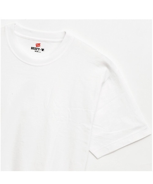 HANES(ヘインズ)の「HANES/ヘインズ BEEFY-T 半袖TEE Tシャツ 2XLサイズ~3XLサイズ H5180L(Tシャツ/カットソー・メンズ・ホワイト/ブラック・XXX-LARGE/XXL)」の6枚目の写真