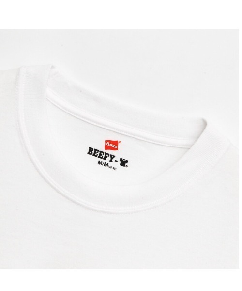 HANES(ヘインズ)の「HANES/ヘインズ BEEFY-T 半袖TEE Tシャツ 2XLサイズ~3XLサイズ H5180L(Tシャツ/カットソー・メンズ・ホワイト/ブラック・XXX-LARGE/XXL)」の7枚目の写真