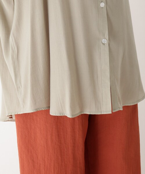 SHOO・LA・RUE（シューラルー）の「◆【S-3L】シアードルマンシャツ（シャツ/ブラウス・レディース・チャコールグレー/ライトブルー/ダークグリーン/ベージュ/イエロー系その他・01/04/05/03/02）」の10枚目の写真