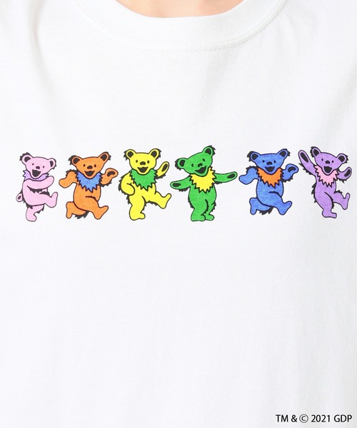 SLOBE citron.（スローブシトロン）の「SLOBE citron. Grateful Dead Big Tシャツ【洗濯機洗い可能】◆（Tシャツ/カットソー・レディース・ホワイト/グレー・FREE）」の4枚目の写真