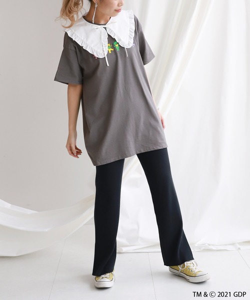 SLOBE citron.（スローブシトロン）の「SLOBE citron. Grateful Dead Big Tシャツ【洗濯機洗い可能】◆（Tシャツ/カットソー・レディース・ホワイト/グレー・FREE）」の14枚目の写真