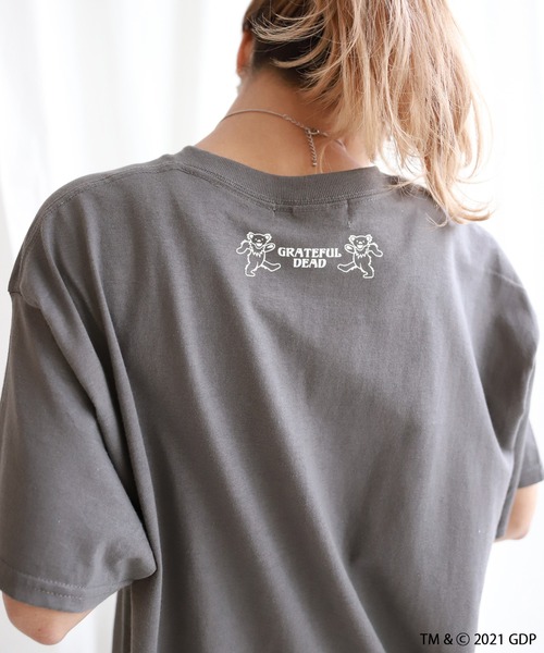 SLOBE citron.（スローブシトロン）の「SLOBE citron. Grateful Dead Big Tシャツ【洗濯機洗い可能】◆（Tシャツ/カットソー・レディース・ホワイト/グレー・FREE）」の10枚目の写真