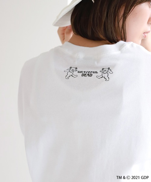 SLOBE citron.（スローブシトロン）の「SLOBE citron. Grateful Dead Big Tシャツ【洗濯機洗い可能】◆（Tシャツ/カットソー・レディース・ホワイト/グレー・FREE）」の11枚目の写真