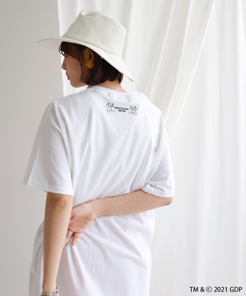 SLOBE citron.（スローブシトロン）の「SLOBE citron. Grateful Dead Big Tシャツ【洗濯機洗い可能】◆（Tシャツ/カットソー・レディース・ホワイト/グレー・FREE）」の16枚目の写真