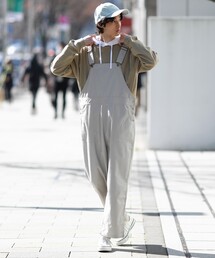 THE SHOP TK （ザ ショップ ティーケー ）の「◆【WEB限定】ワイドシルエット ツイルオーバーオール/サロペット（つなぎ/オールインワン・メンズ）」