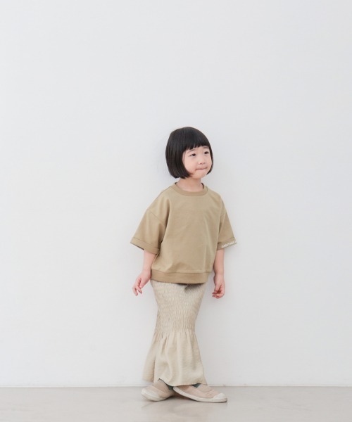 LOWRYS FARM（ローリーズファーム）の「シャーリングスカート　933343（スカート・キッズ・ブラック/アイボリー・110cm/120cm/130cm/140cm/150cm）」の5枚目の写真