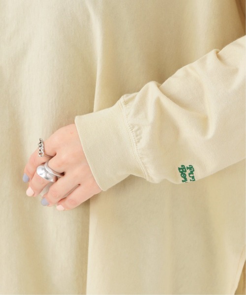 SLOBE citron.（スローブシトロン）の「SLOBE citron. FUNNY BOYISH ロンT【手洗い可能】◆（Tシャツ/カットソー・レディース・ホワイト/アイボリー・FREE）」の3枚目の写真