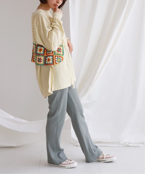 SLOBE citron.（スローブシトロン）の「SLOBE citron. FUNNY BOYISH ロンT【手洗い可能】◆（Tシャツ/カットソー・レディース・ホワイト/アイボリー・FREE）」の18枚目の写真