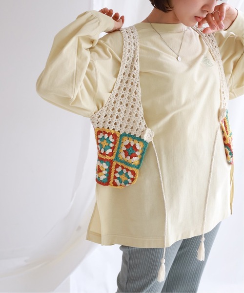 SLOBE citron.（スローブシトロン）の「SLOBE citron. FUNNY BOYISH ロンT【手洗い可能】◆（Tシャツ/カットソー・レディース・ホワイト/アイボリー・FREE）」の12枚目の写真