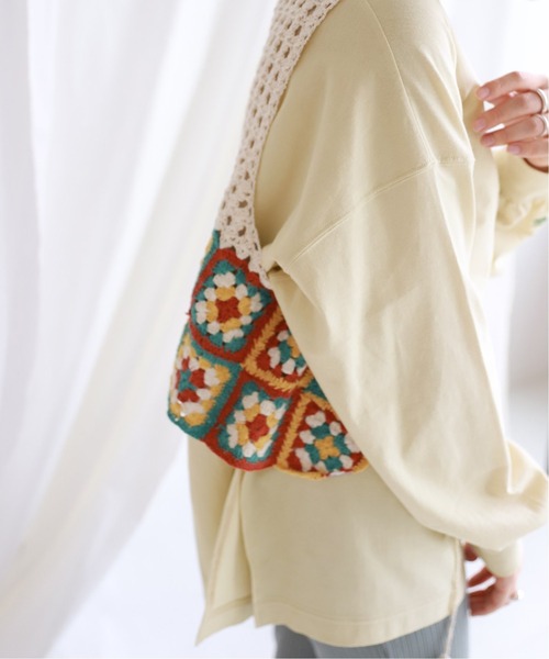 SLOBE citron.（スローブシトロン）の「SLOBE citron. FUNNY BOYISH ロンT【手洗い可能】◆（Tシャツ/カットソー・レディース・ホワイト/アイボリー・FREE）」の7枚目の写真