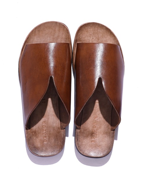 BRADOR（ブラドール）の「▲BRADOR/ブラドール MENS LEATHER SANDALS 46-571-2S レザーサンダル（サンダル・メンズ・ブラック/ブラウン/キャメル・40/41/42）」の14枚目の写真