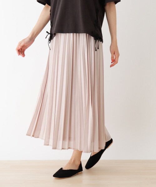 Cutie Blonde（キューティーブロンド）の「◆【S-LL】カレンダーシフォンプリーツスカート（スカート・レディース・ブラック/ピンク/アイボリー・01/02/03/04）」の3枚目の写真
