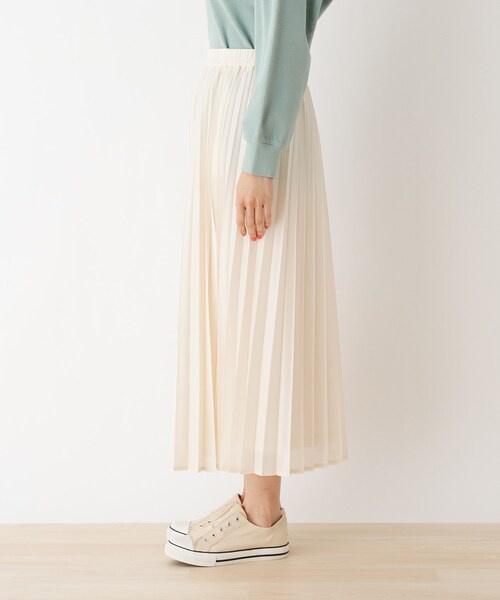 Cutie Blonde（キューティーブロンド）の「◆【S-LL】カレンダーシフォンプリーツスカート（スカート・レディース・ブラック/ピンク/アイボリー・01/02/03/04）」の5枚目の写真