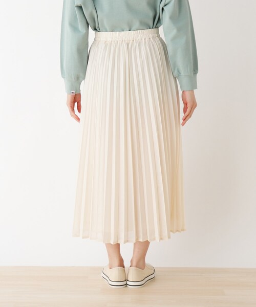 Cutie Blonde（キューティーブロンド）の「◆【S-LL】カレンダーシフォンプリーツスカート（スカート・レディース・ブラック/ピンク/アイボリー・01/02/03/04）」の4枚目の写真