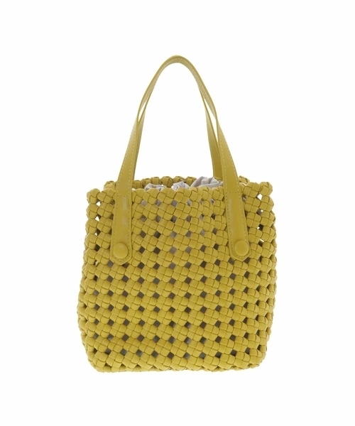 MK MICHEL KLEIN(エムケーミッシェルクラン)の「巾着付きデザインメッシュトートバッグ(トートバッグ・レディース・グリーン/イエロー/アイボリー・00)」の19枚目の写真