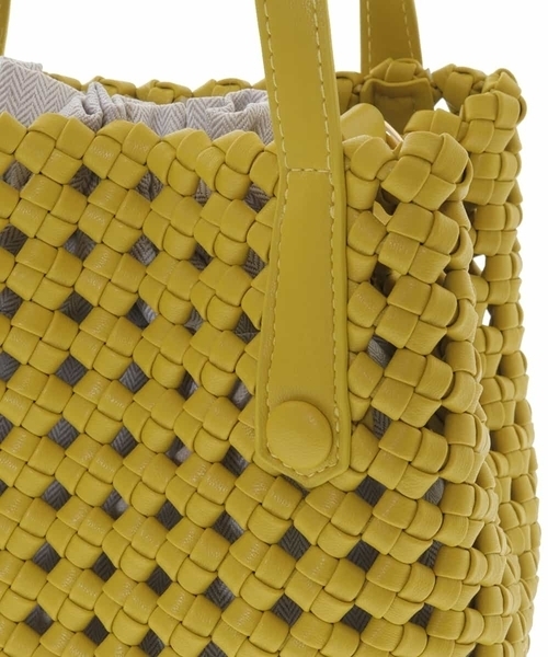 MK MICHEL KLEIN(エムケーミッシェルクラン)の「巾着付きデザインメッシュトートバッグ(トートバッグ・レディース・グリーン/イエロー/アイボリー・00)」の18枚目の写真