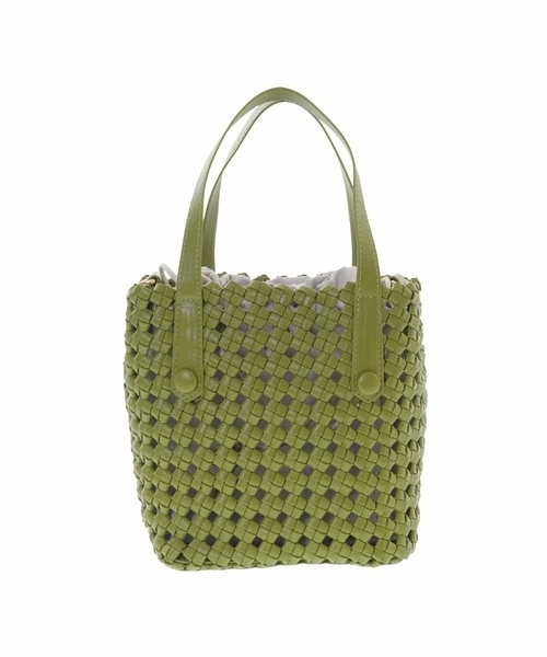 MK MICHEL KLEIN(エムケーミッシェルクラン)の「巾着付きデザインメッシュトートバッグ(トートバッグ・レディース・グリーン/イエロー/アイボリー・00)」の5枚目の写真