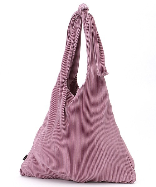 MONO　COMME CA（モノコムサ）の「プリーツバッグ（トートバッグ・レディース・ライラック/マスタード/ターコイズブルー/ライトグレー/ブラック・FREE）」の10枚目の写真