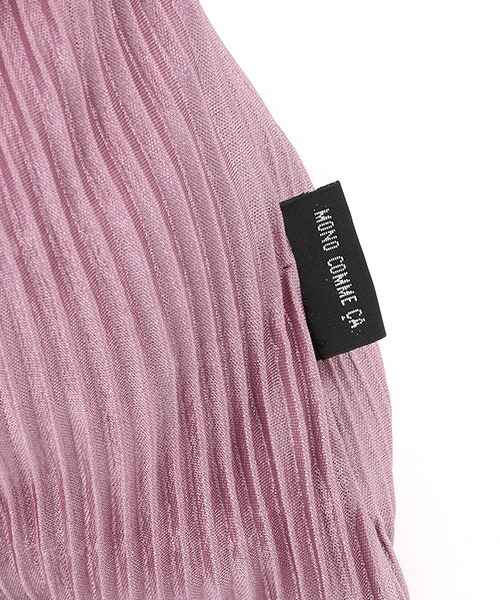 MONO　COMME CA（モノコムサ）の「プリーツバッグ（トートバッグ・レディース・ライラック/マスタード/ターコイズブルー/ライトグレー/ブラック・FREE）」の8枚目の写真