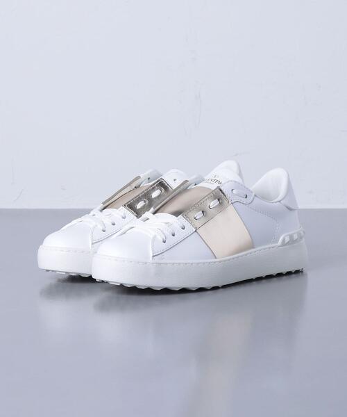 VALENTINO(ヴァレンティノ)の「<VALENTINO(ヴァレンティノ)>MTL BAND オープン スニーカー ■■■(スニーカー・レディース・ホワイト・37/35h/36/38/37h/35/36h)」の2枚目の写真