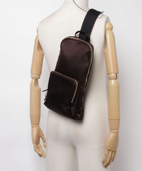 PORTER（ポーター）の「PORTER SLING SHOULDER BAG（ショルダーバッグ・メンズ・ブラック/ブラウン・FREE）」の5枚目の写真