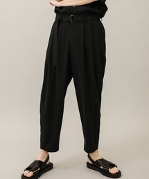 ATTACHMENT | 【ATTACHMENT】EX.BELTED WIDE TAPERED SLACKS(スラックス)