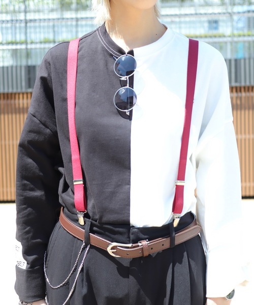 rovtski(ロフトスキー)の「SOLIDSUSPENDER/ソリッドサスペンダー(サスペンダー・メンズ・ホワイト/ブラック/ワインレッド/ベージュ/ネイビー/レッド/グレー/オリーブ/ブラウン・FREE)」の1枚目の写真