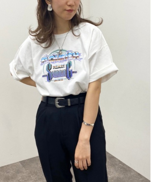 apres jour mignon（アプレジュールミニョン）の「アソートヴィンテージＢＩＧＴシャツ 【ZOZOTOWN限定アイテム】（Tシャツ/カットソー・レディース・オフホワイト/ブラック系その他2/ホワイト系その他/ブラック/ホワイト系その他2/ブラック系その他・フリー/X-LARGE）」の2枚目の写真