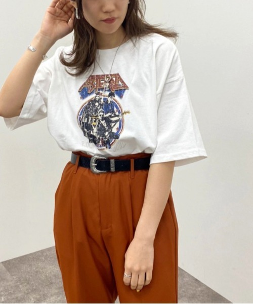 apres jour mignon（アプレジュールミニョン）の「アソートヴィンテージＢＩＧＴシャツ 【ZOZOTOWN限定アイテム】（Tシャツ/カットソー・レディース・オフホワイト/ブラック系その他2/ホワイト系その他/ブラック/ホワイト系その他2/ブラック系その他・フリー/X-LARGE）」の4枚目の写真