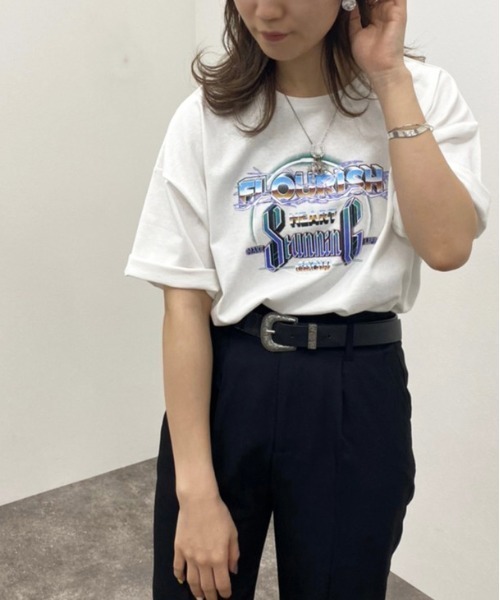 apres jour mignon（アプレジュールミニョン）の「アソートヴィンテージＢＩＧＴシャツ 【ZOZOTOWN限定アイテム】（Tシャツ/カットソー・レディース・オフホワイト/ブラック系その他2/ホワイト系その他/ブラック/ホワイト系その他2/ブラック系その他・フリー/X-LARGE）」の8枚目の写真