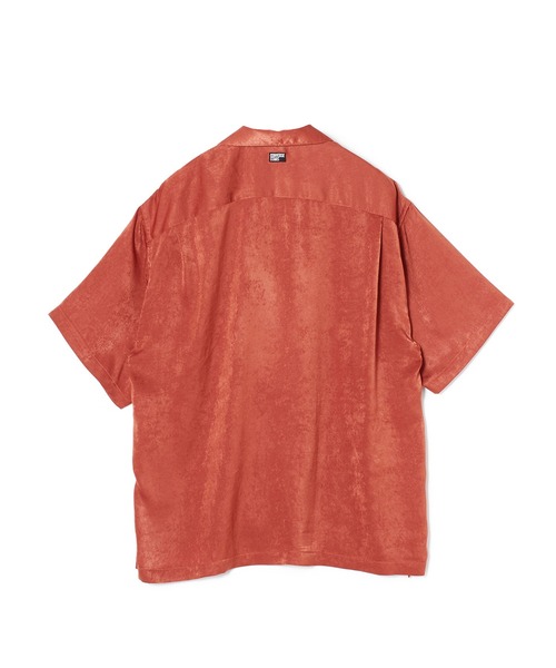 CONVERSE STARS(コンバーススターズ)の「ヴィンテージ風サテンオープンカラーシャツ(シャツ/ブラウス・メンズ・グリーン/ベージュ・LARGE/MEDIUM)」の6枚目の写真