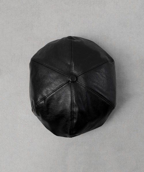 Sense of Grace（センスオブグレース）の「SYNTHETIC LEATHER BERET（ハンチング/ベレー帽・メンズ・ブラック/ブラウン/ダークブラウン/ダークブラウン系/ブラック系・FREE）」の10枚目の写真