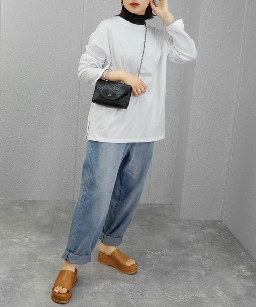 alala（アララ）の「厚底スライダーサンダル　◇（サンダル・レディース・ブラック/アイボリー/キャメル/ベージュ/グリーン・LL/S/M/L）」の14枚目の写真