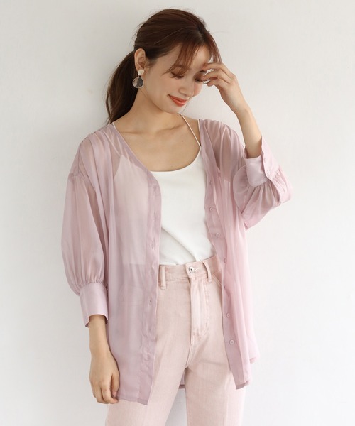 one after another NICE CLAUP（ワンアフターアナザーナイスクラップ）の「極みフレアデニムパンツ（デニムパンツ・レディース・ライトブルー/ネイビー/ピンク/ケミカルウォッシュ・SMALL/MEDIUM）」の12枚目の写真