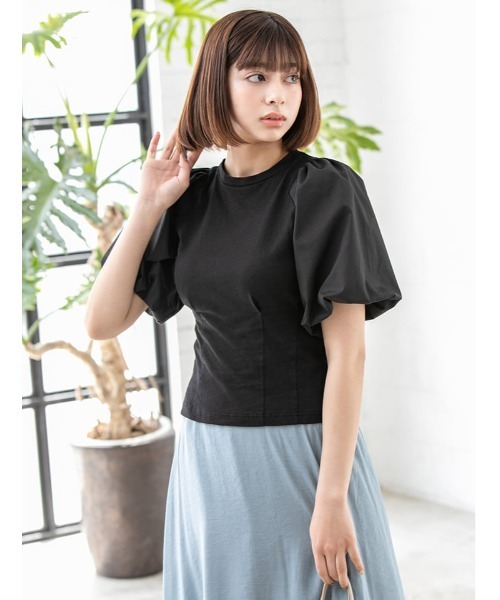 fifth（フィフス）の「バルーンスリーブウエストタックプルオーバー（Tシャツ/カットソー・レディース・グレー/ホワイト/ブラック・MEDIUM）」の20枚目の写真