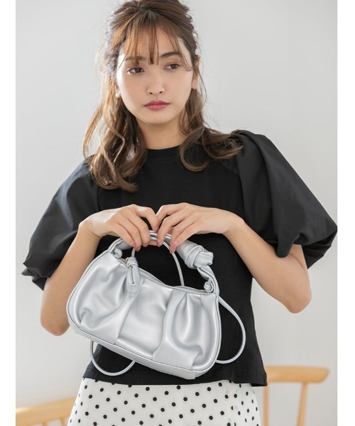 fifth（フィフス）の「バルーンスリーブウエストタックプルオーバー（Tシャツ/カットソー・レディース・グレー/ホワイト/ブラック・MEDIUM）」の6枚目の写真