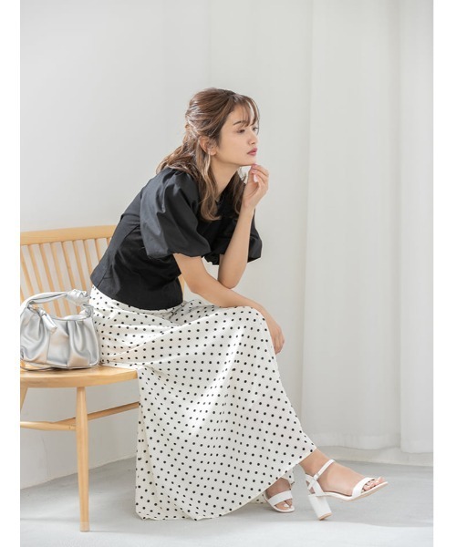 fifth（フィフス）の「バルーンスリーブウエストタックプルオーバー（Tシャツ/カットソー・レディース・グレー/ホワイト/ブラック・MEDIUM）」の11枚目の写真