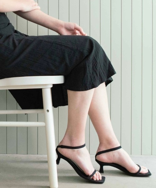 ESPERANZA(エスペランサ)の「◆ダウンヒールベルトサンダル(サンダル・レディース・オレンジ系その他2/ブラック系/ベージュ系/パープル系2・S/M/L)」の2枚目の写真