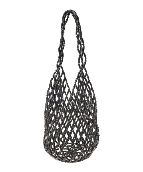 fifth(フィフス)の「ウッドメッシュバッグ(ショルダーバッグ・レディース・ブラック/アイボリー・FREE)」の12枚目の写真