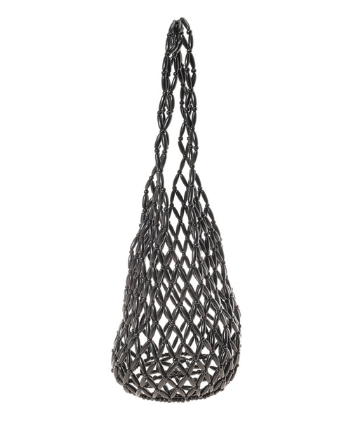 fifth(フィフス)の「ウッドメッシュバッグ(ショルダーバッグ・レディース・ブラック/アイボリー・FREE)」の10枚目の写真